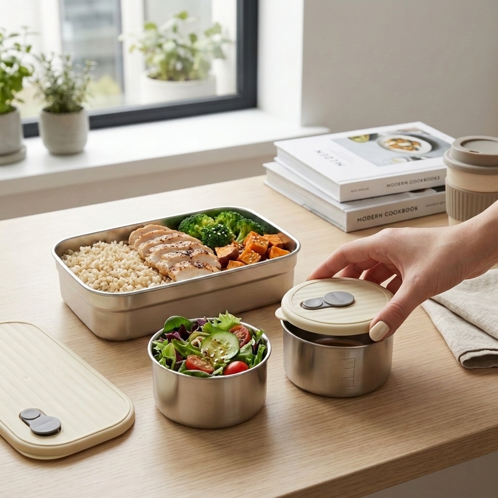 Meal Prep Dinners - Microwave Safe 304 Stainless Steel Bento