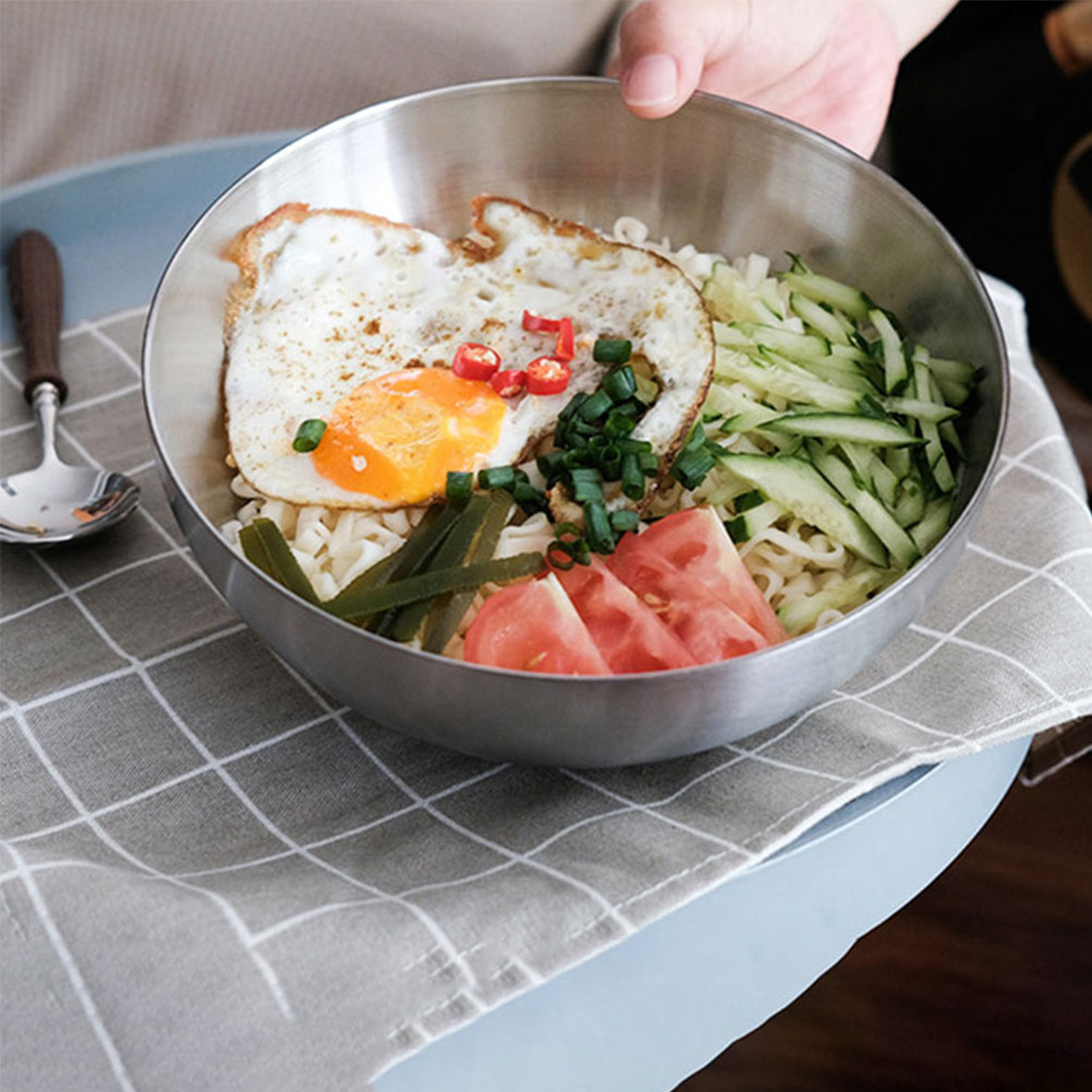Meal Prep Noodles - 2Pcs Korean Style Stainless Steel Salad