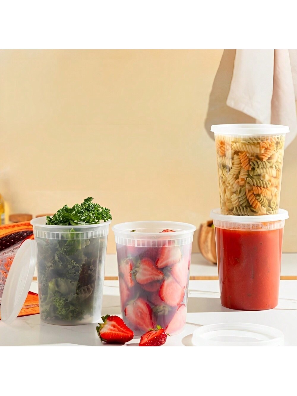 24Pack 32oz Deli Containers wi - Meal Prep Dinners 评论和价格
