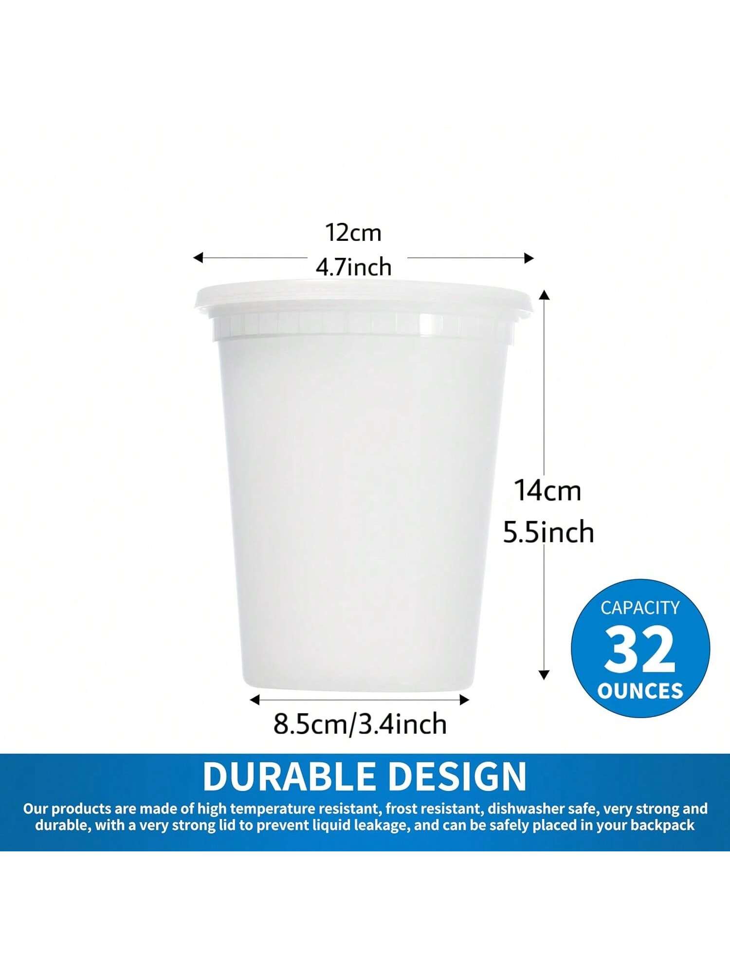 24Pack 32oz Deli Containers wi - Meal Prep Dinners 评论和价格