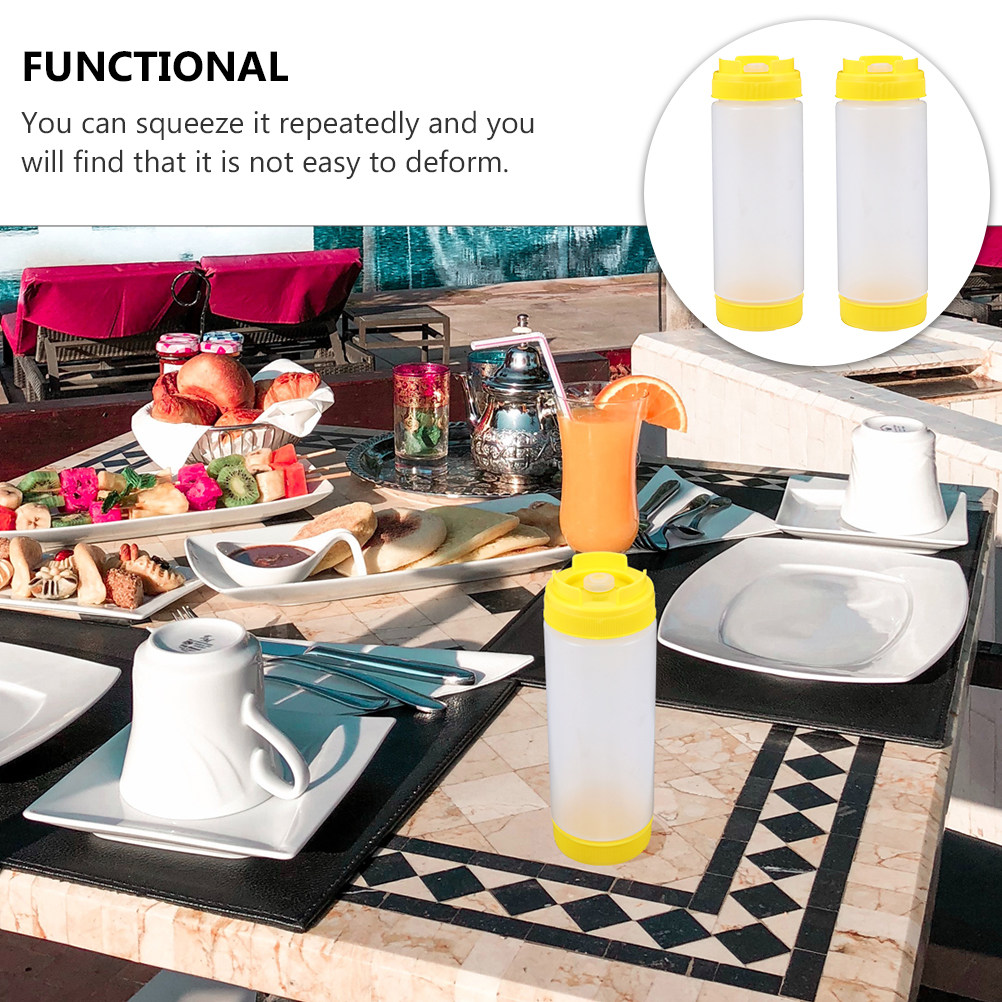 2Pcs Double Head Sauce Bottles - Sauce Squeeze Bottle 评论和价格