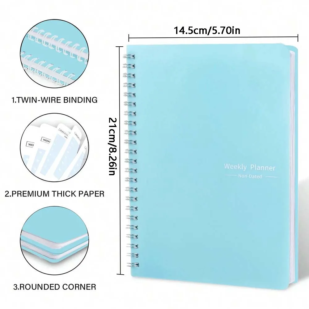 A5 Weekly Planner Coil Daily P - Meal Prep Planner 评论和价格