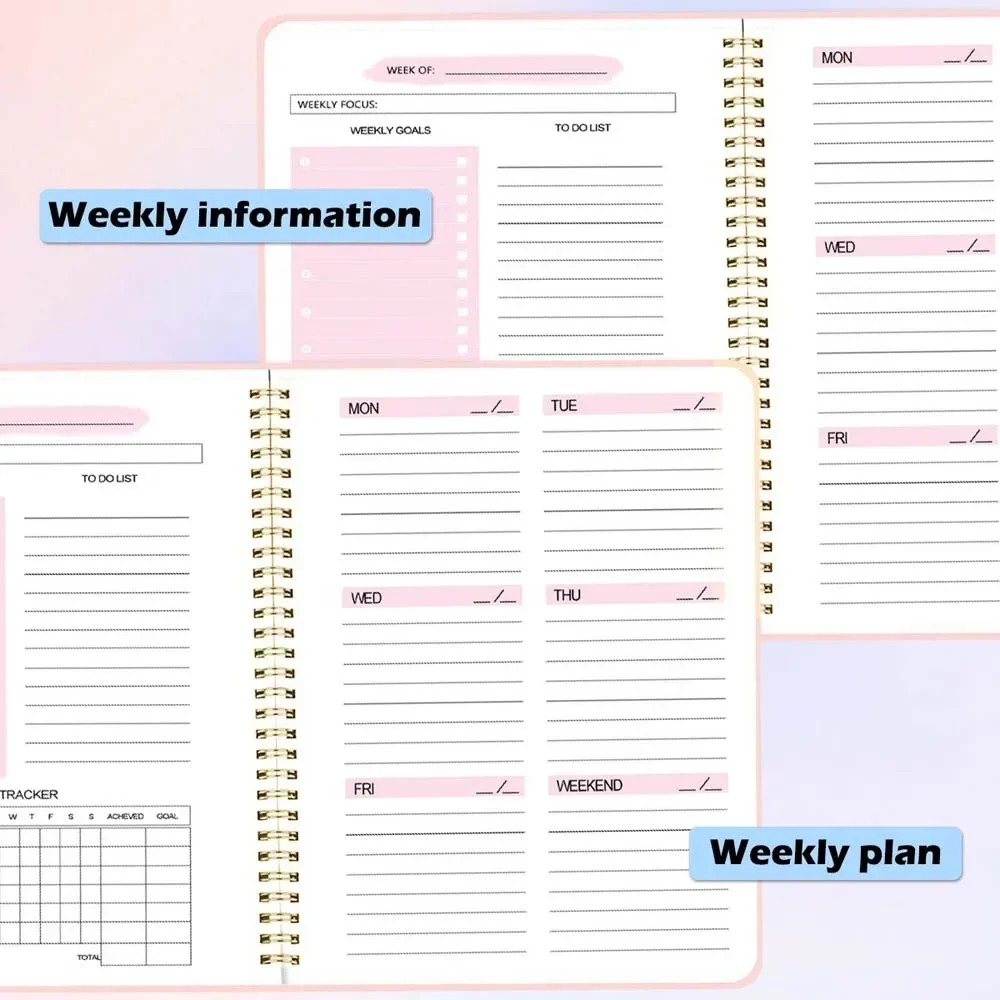 A5 Weekly Planner Coil Daily P - Meal Prep Planner 评论和价格