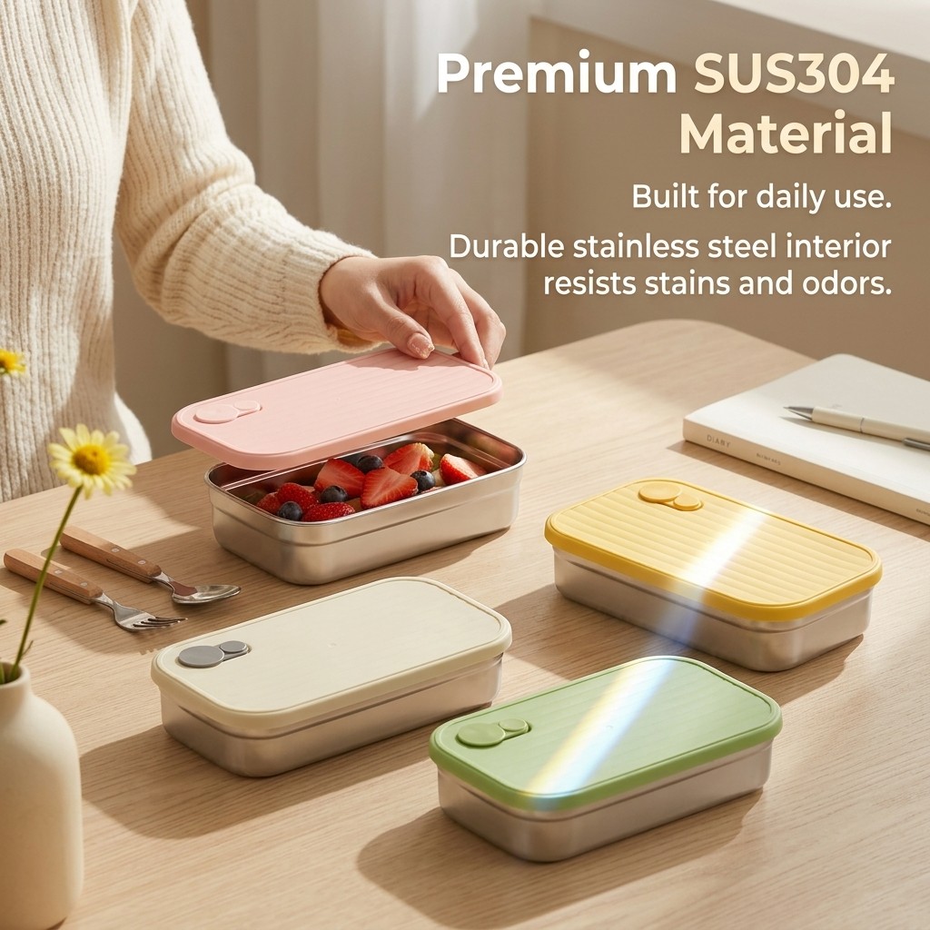 Stainless Steel Bento Box Meta - Meal Prep Dinners 评论和价格
