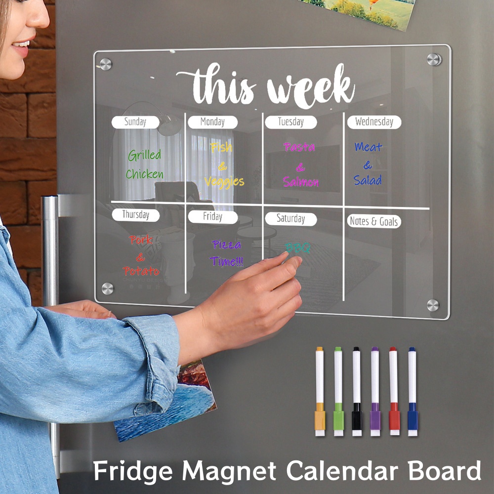 Fridge Magnet Calendar Board W - Meal Prep Planner 评论和价格
