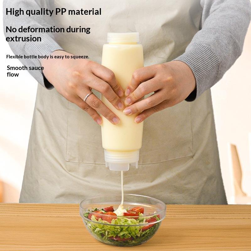 NEW Plastic Inverted Dual Mout - Sauce Squeeze Bottle 评论和价格