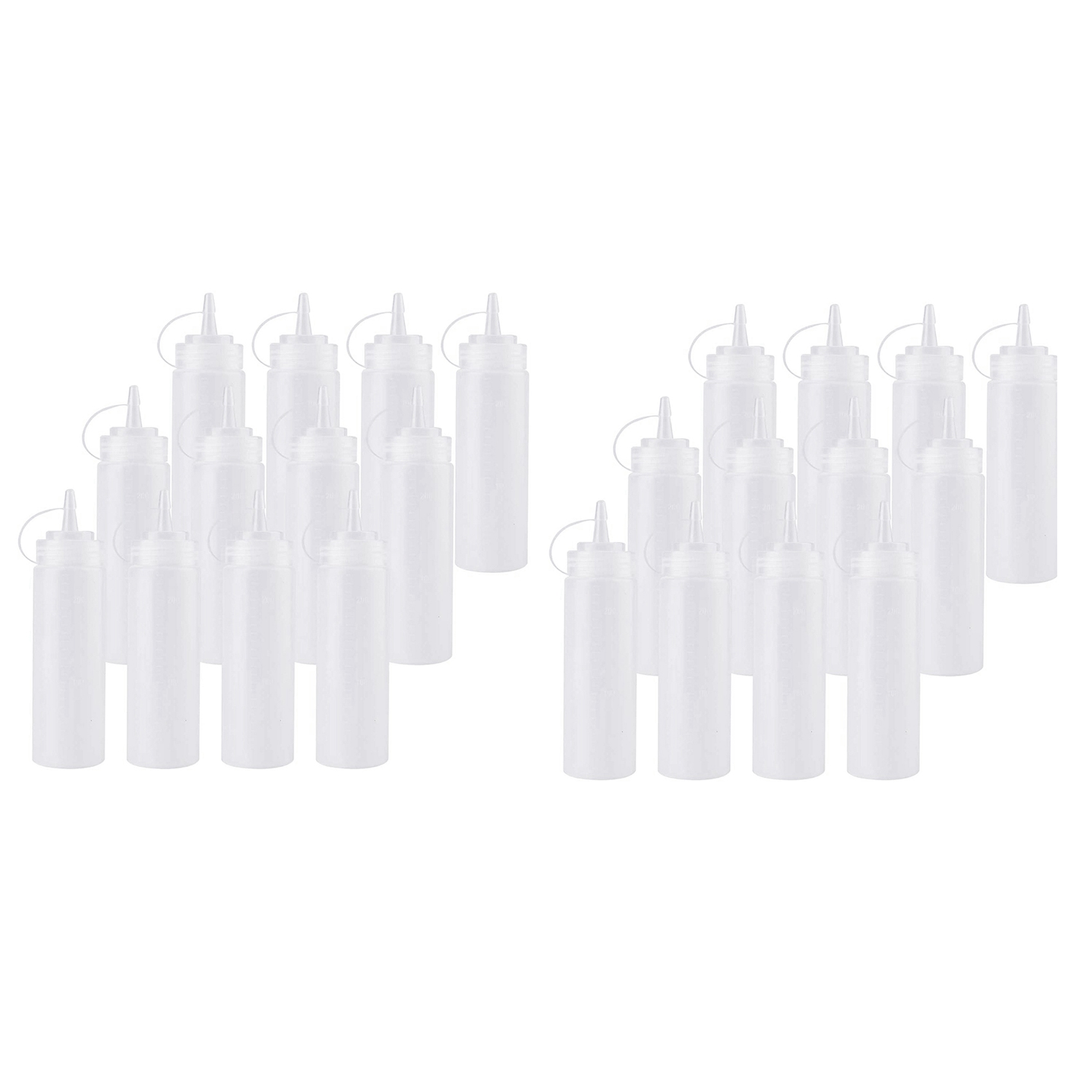 ABGE-24 Pack 8 Oz Squeeze Squi - Sauce Squeeze Bottle 评论和价格