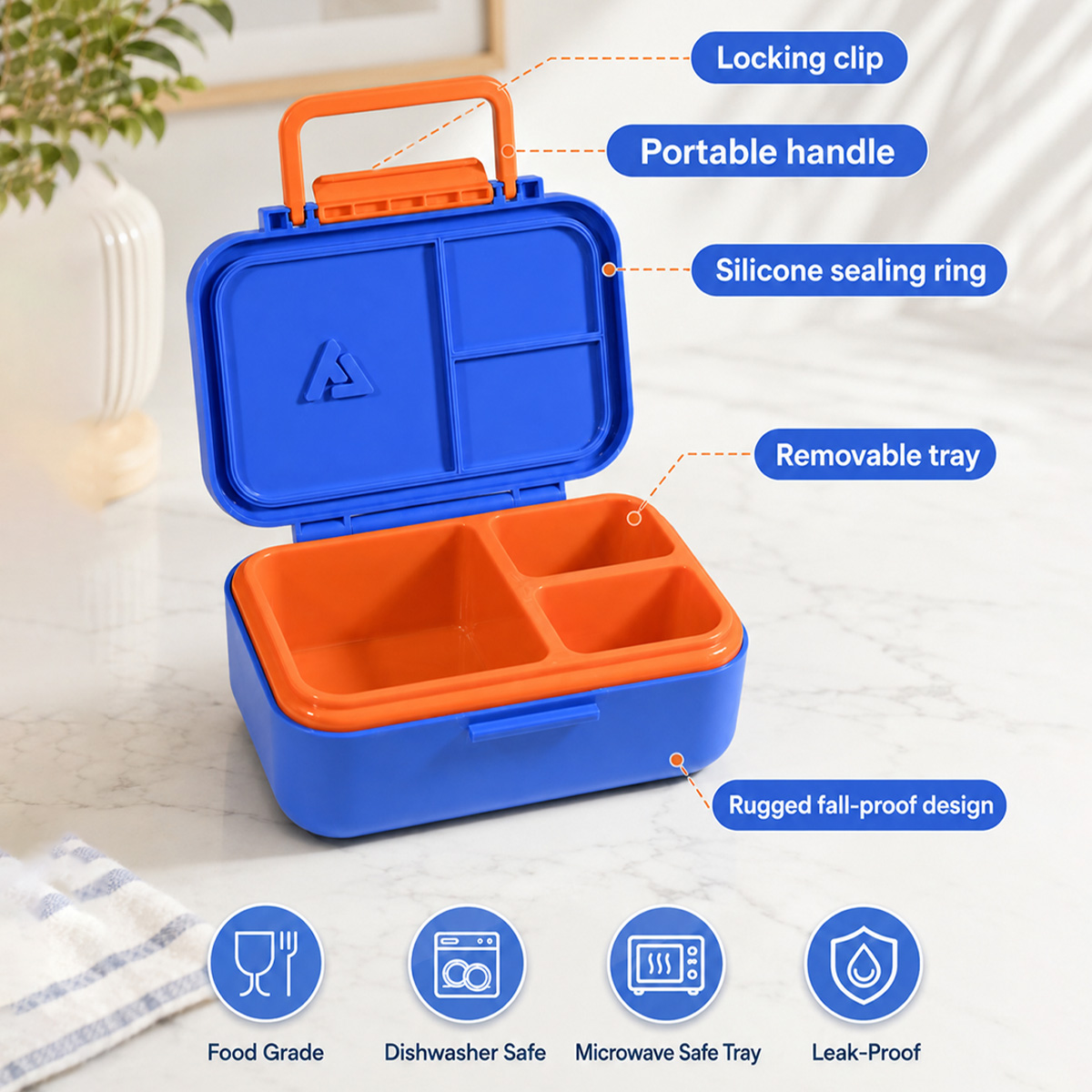 Bento Lunch Box for with 13oz  - Meal Prep Dinners 评论和价格