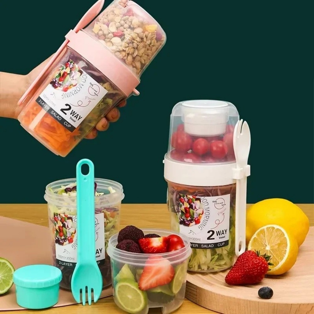 Portable Salad Cup Breakfast C - Meal Prep Yogurt Containers 评论和价格