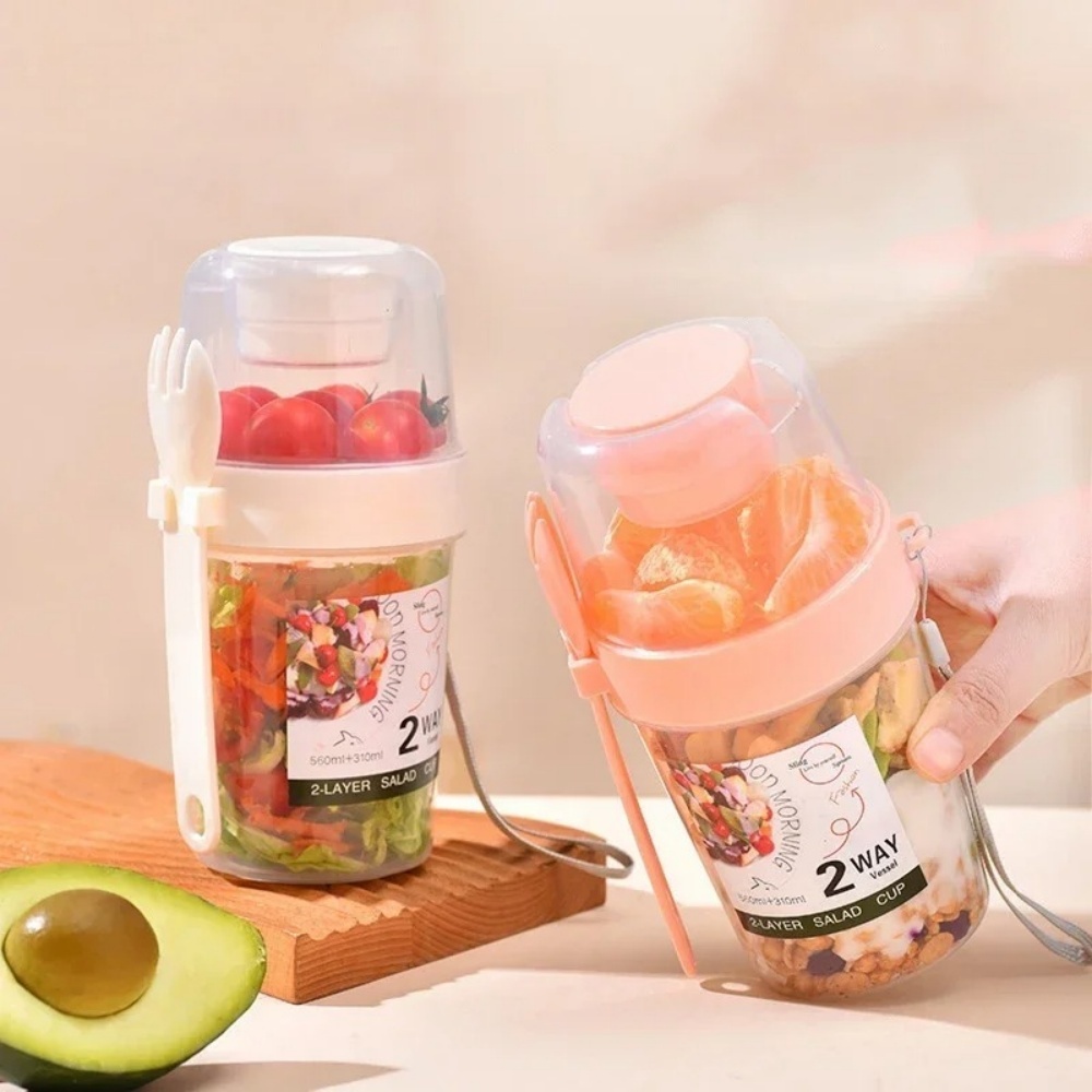 Portable Salad Cup Breakfast C - Meal Prep Yogurt Containers 评论和价格
