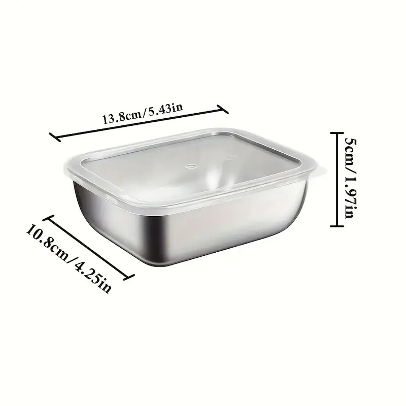 5-Piece Stainless Steel Food S - Meal Prep Dinners 评论和价格
