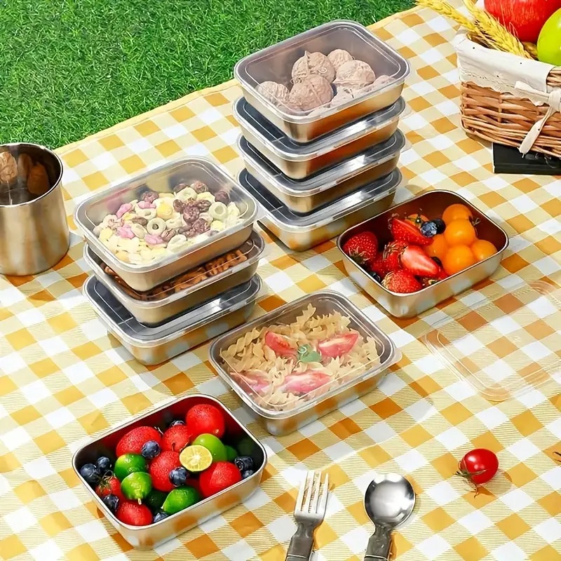 5-Piece Stainless Steel Food S - Meal Prep Dinners 评论和价格