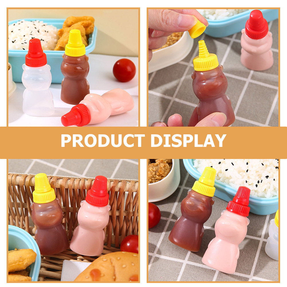 12Pcs Mini Bear Soy Sauce Bott - Sauce Squeeze Bottle 评论和价格