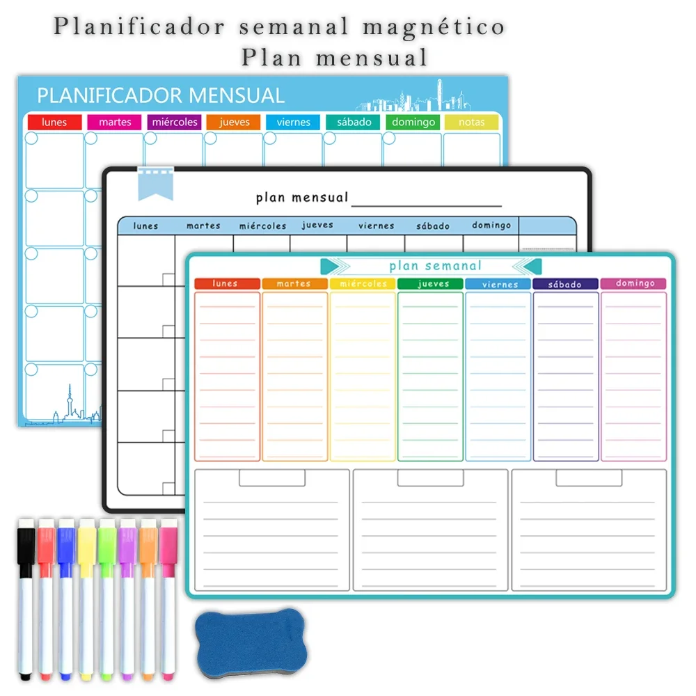 A3 Size Magnetic Weekly &month - Meal Prep Planner 评论和价格