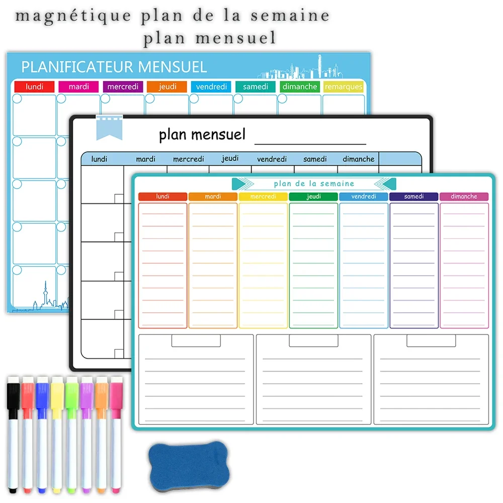 A3 Size Magnetic Weekly &month - Meal Prep Planner 评论和价格