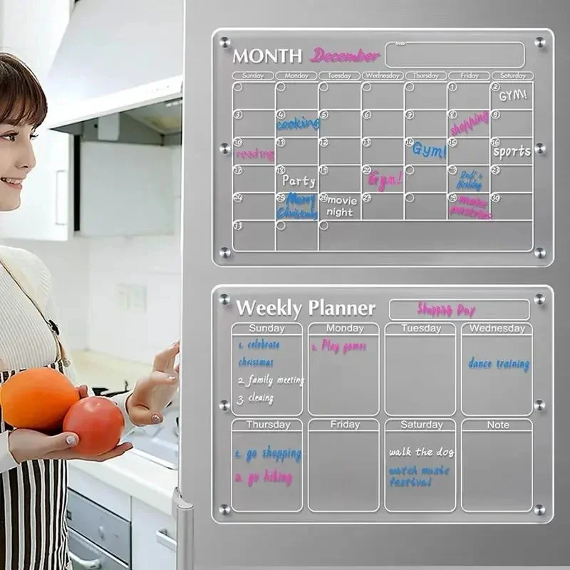 Fridge Magnet Sticker Clear Ac - Meal Prep Planner 评论和价格