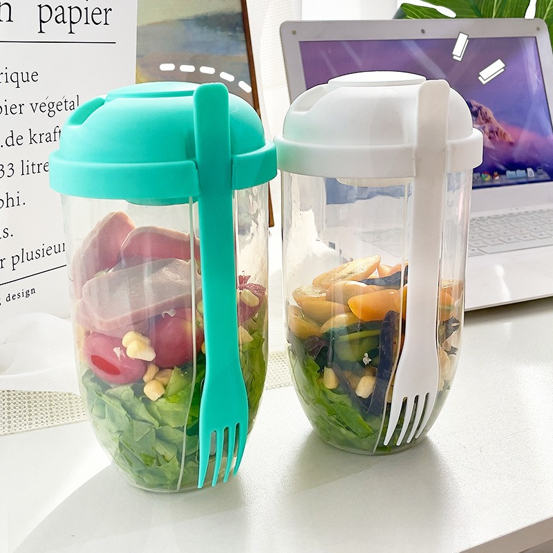 Portable Salad Bowl with Lid a - Meal Prep Yogurt Containers 评论和价格
