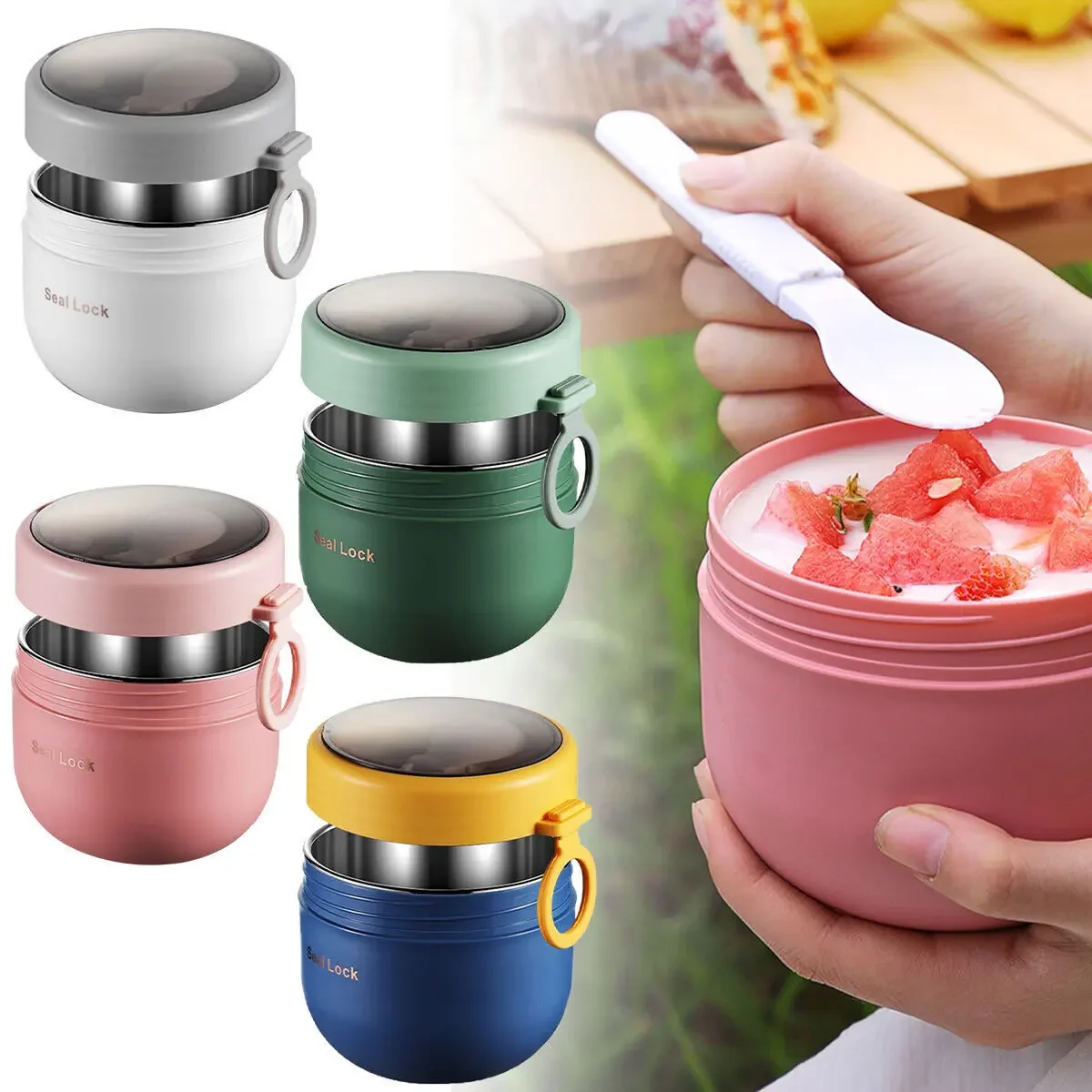 600ml/800ml  Breakfast Cups wi - Meal Prep Yogurt Containers 评论和价格