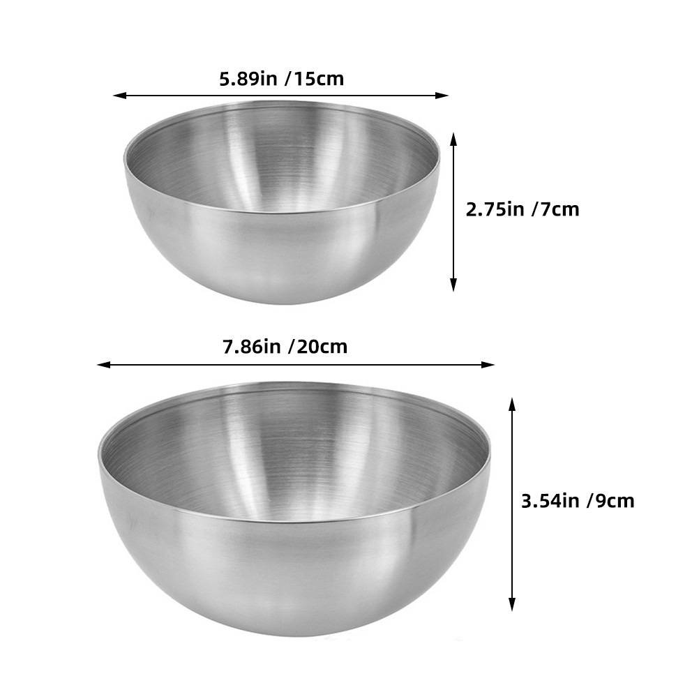 2Pcs Stylish Stainless Steel S - Meal Prep Noodles 评论和价格