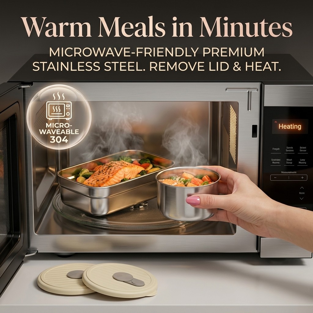 Microwave Safe 304 Stainless S - Meal Prep Dinners 评论和价格