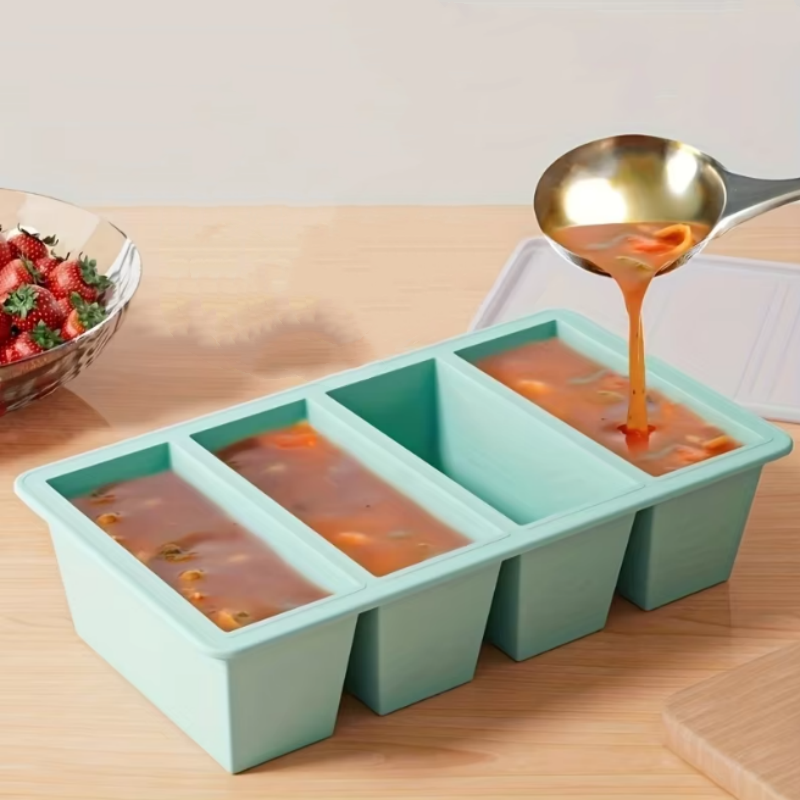 1pc Silicone Freezer Tray with - Meal Prep Dinners 评论和价格
