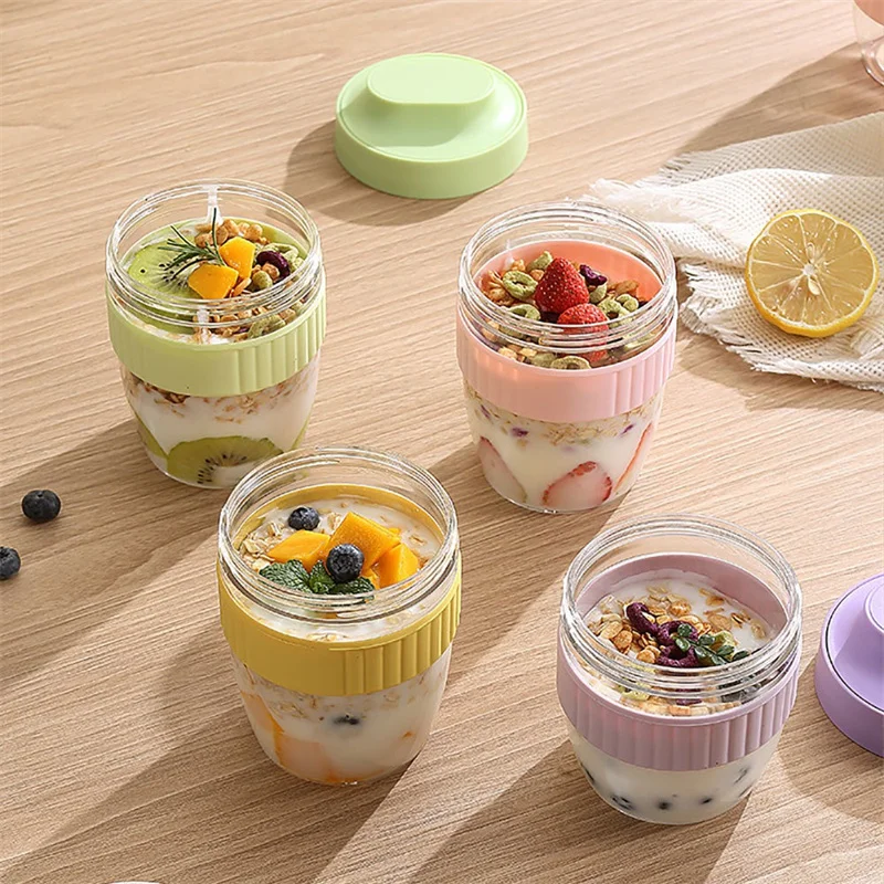 480/570ml Breakfast Cup Portab - Meal Prep Yogurt Containers 评论和价格