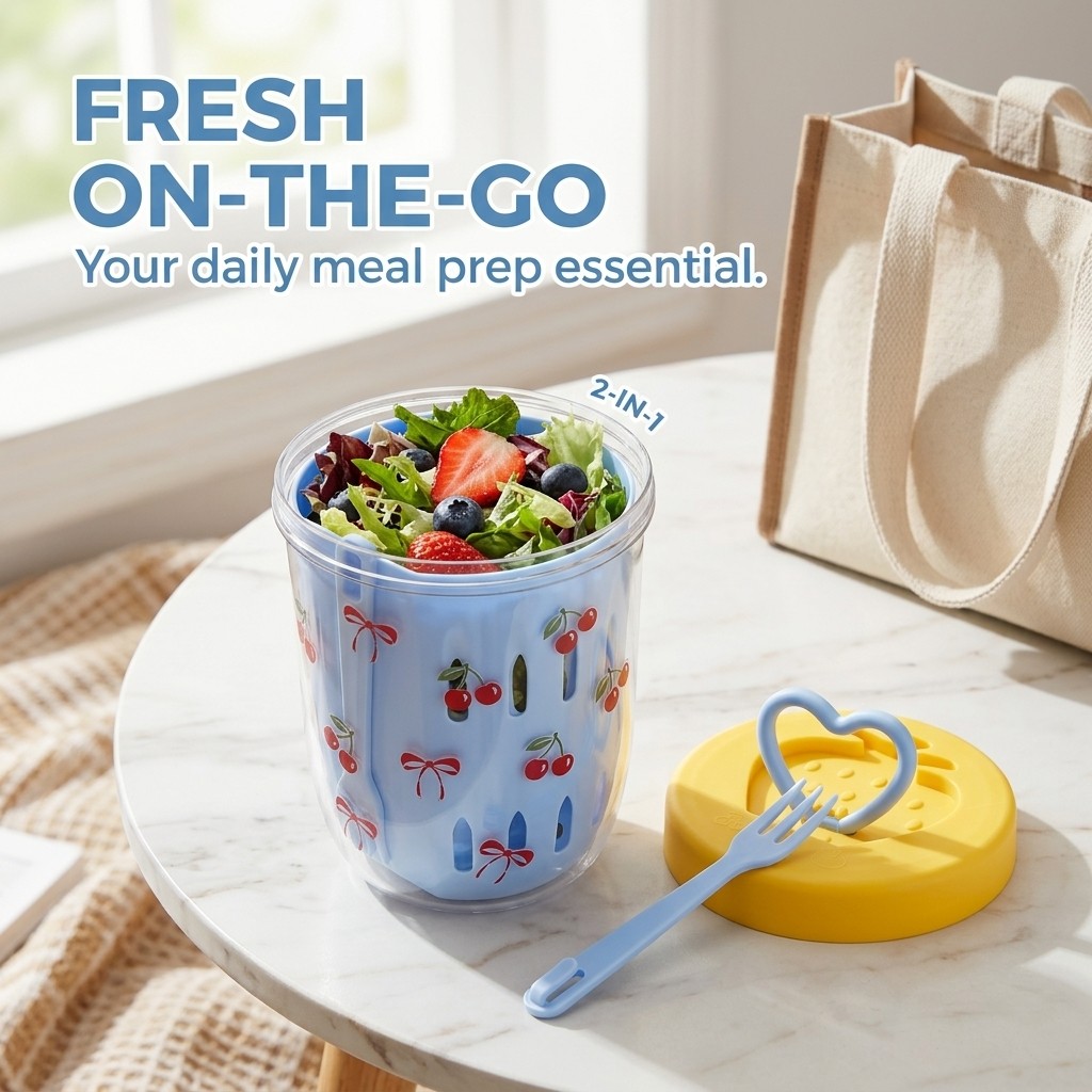 Plastic Salad Container with L - Meal Prep Yogurt Containers 评论和价格
