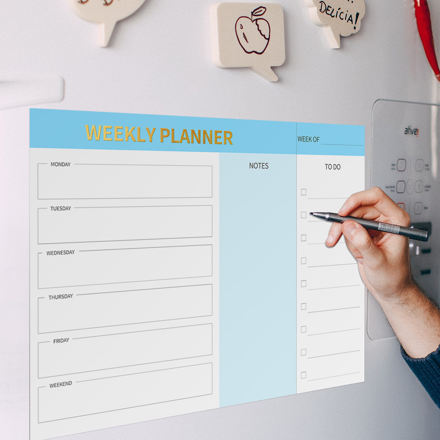 Magnetic Weekly Planner Fridge - Meal Prep Planner 评论和价格