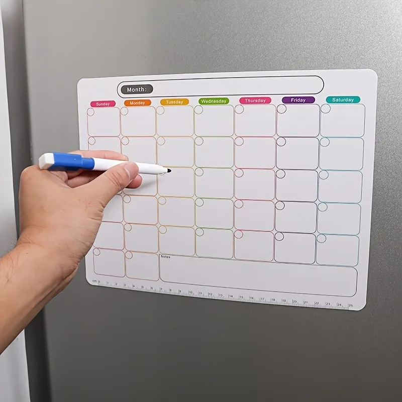 A Refrigerator Magnet ,Monthly - Meal Prep Planner 评论和价格