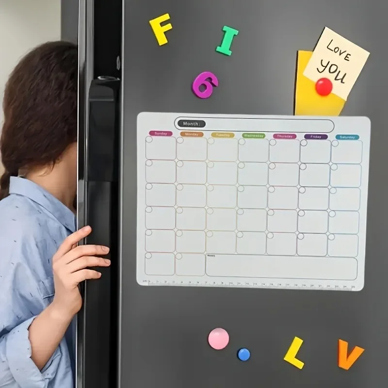 A Refrigerator Magnet ,Monthly - Meal Prep Planner 评论和价格
