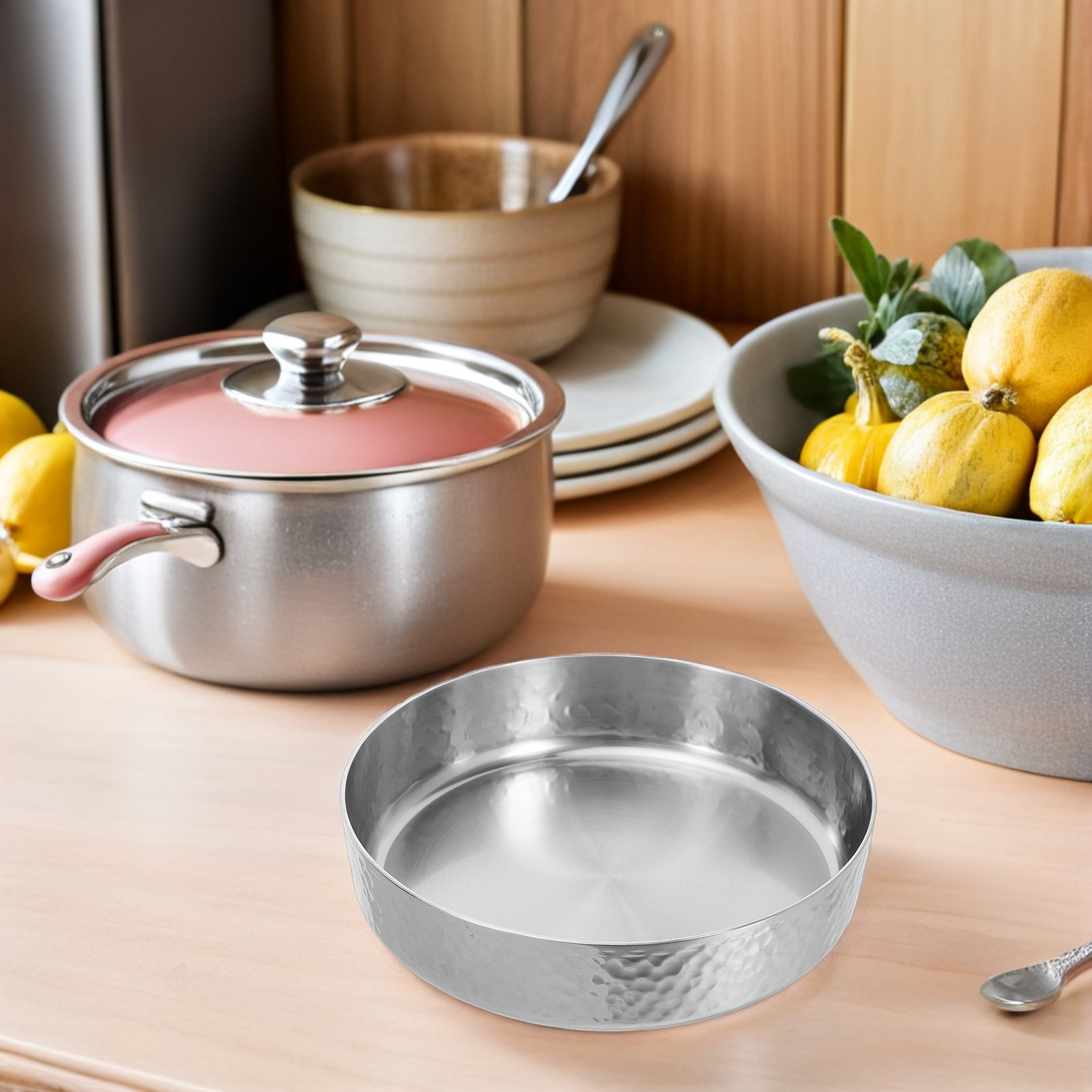 Stainless Steel Hammered Finis - Meal Prep Noodles 评论和价格
