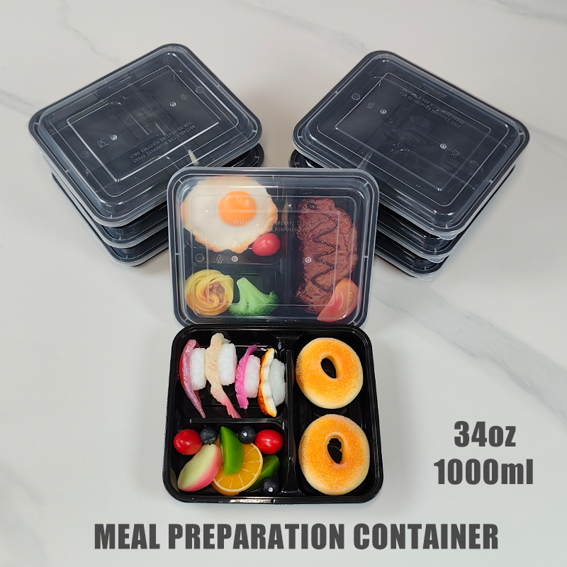 3-Compartment 34 Oz/1000 Ml, 1 - Meal Prep Gym Food 评论和价格