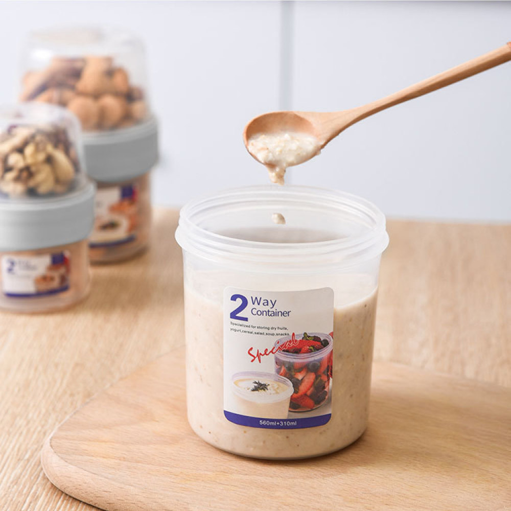 Double Layer Leakproof Food Ca - Meal Prep Yogurt Containers 评论和价格